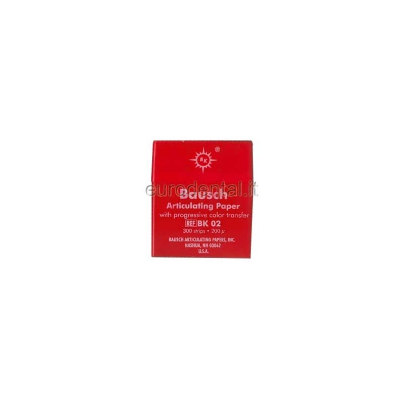 BK02 ROSSA CARTA D'ARTICOLAZIONE BAUSH - 300 strisce