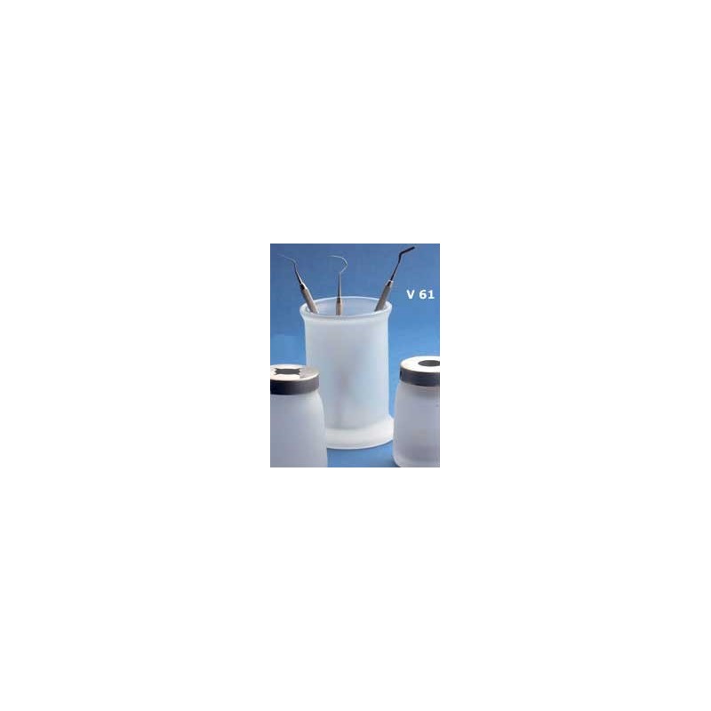 VASO DISINFEZIONE VETRO OPALINO 12x9 cm - 1 pz