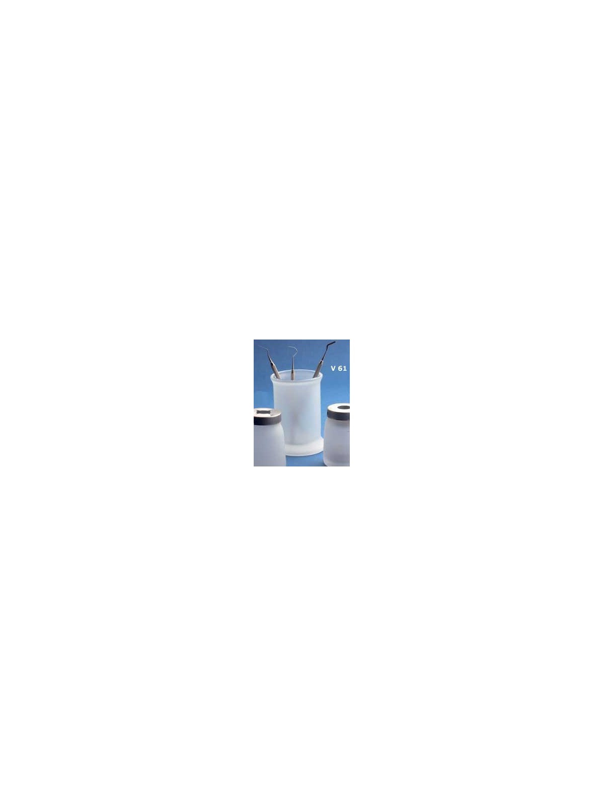 VASO DISINFEZIONE VETRO OPALINO 12x9 cm - 1 pz