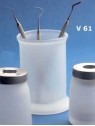 VASO DISINFEZIONE VETRO OPALINO 12x9 cm - 1 pz