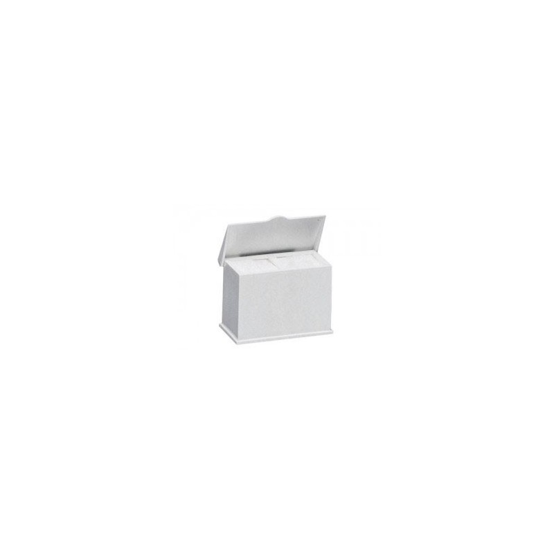 CONTENITORE DOPPIO BIANCO PER GARZE 5X5 cm - 1 pz