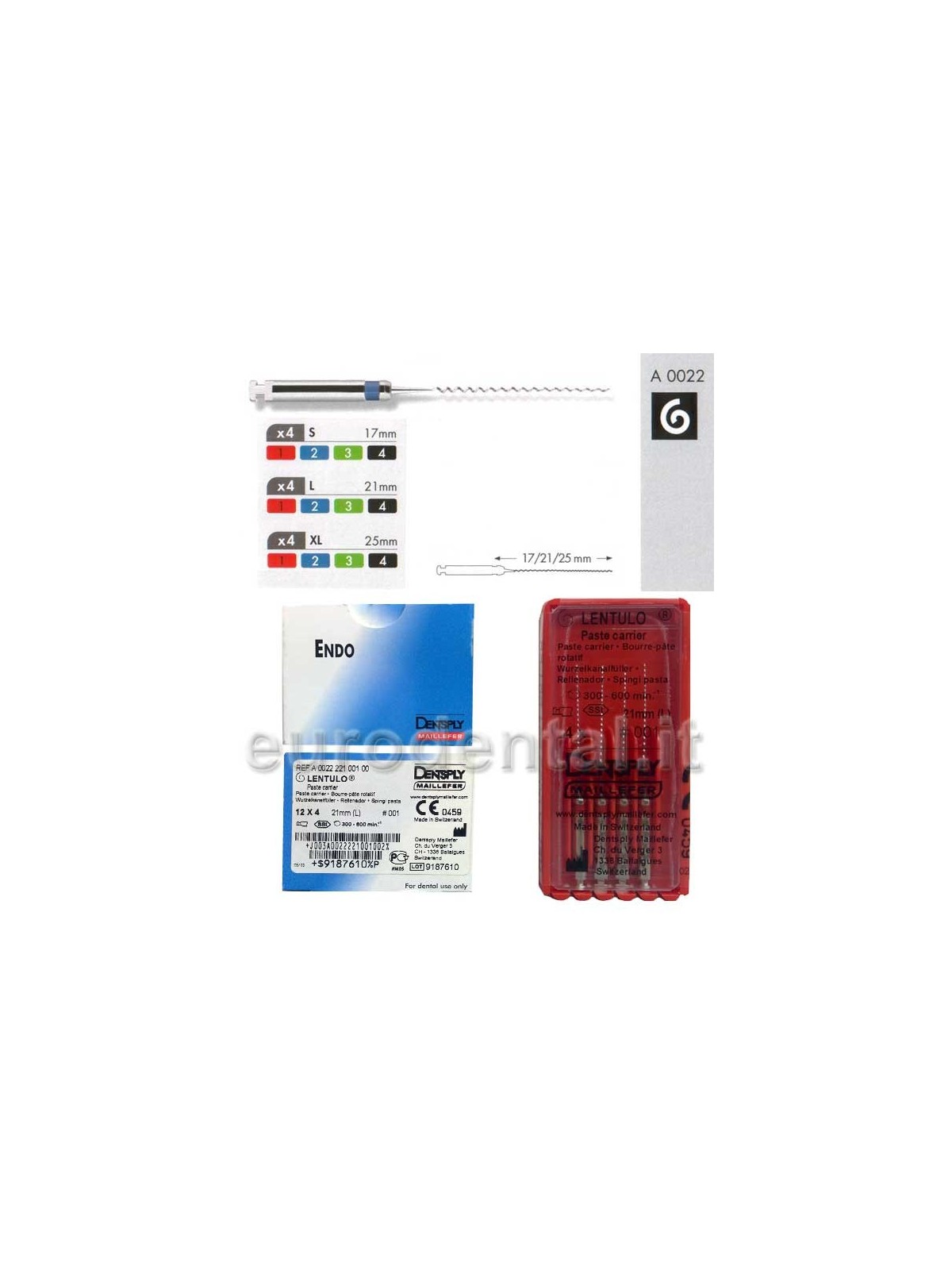 LENTULO Dentsplay Maillefer - 4 pz